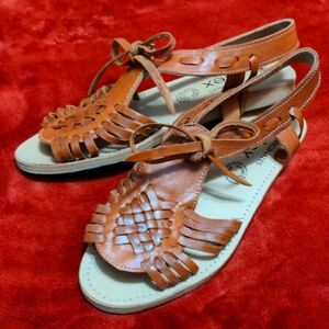 Women's Tan Leather Sandals